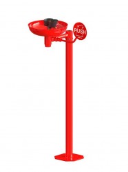 SANELA - Lékařské sprchy Volně stojící oční sprcha se dvěma hlavicemi (SLSN 25)