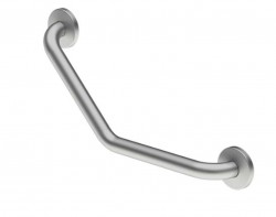 SANELA - Madla Madlo 47x19 cm, lomené, matný nerez (SLZM 21X)