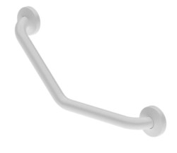 SANELA - Madlo 47x19 cm, lomené, bílá (SLZM 21W)
