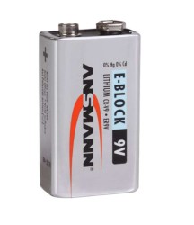 SANELA - Napájecí lithiová baterie 9V/1300mAh, typ U9VL (SLA 09)