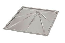 SANELA - Nerezová sprchová vanička 700x700 mm, antislip (SLSN 06)