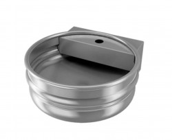 SANELA - Nerezová umyvadla Kulaté umyvadlo KEG, 1 otvor pro baterii, nerez (SLUN 77A)