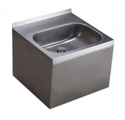 SANELA - Nerezová umyvadla Umyvadlo 400x390 mm, bez otvoru pro baterii, matná nerez (SLUN 13)