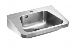 SANELA - Nerezová umyvadla Umyvadlo 550x420 mm, s 1 otvorem pro baterii, nerez (SLUN 36A)