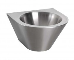 SANELA - Nerezová umyvadla Umyvadlo kónické 320 mm, antivandal, nerez (SLUN 58)