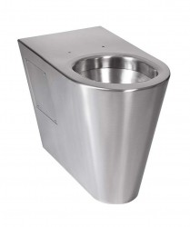 SANELA - Nerezová WC Nerezové stojící WC, bezbariérové (SLWN 13)