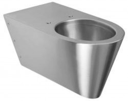 SANELA - Nerezová WC Nerezové závěsné WC pro tělesně handicapované (SLWN 11)