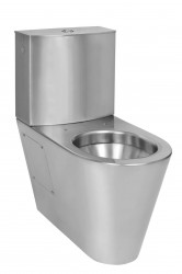 SANELA - Nerezová WC WC kombi, nerez (SLWN 15)