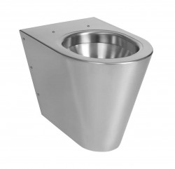 SANELA - Nerezová WC WC stojící, antivandal, nerez (SLWN 03)