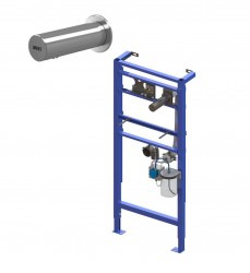 SANELA - Nerezové dávkovače Dávkovač mýdla s elektronickým ovládáním a montážním rámem SLR 24, síťové napájení, nerez (SLZN 83ER)