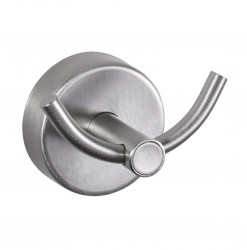 SANELA - Nerezové doplňky Dvojitý háček, matný nerez (SLZN 57X)