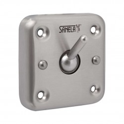 SANELA - Nerezové doplňky Nerezový háček se systémem “Anti-suicidal“, matný (SLZN 70)