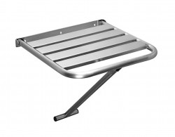 SANELA - Nerezové doplňky Sedátko do sprchy sklopné, nerez (SLZM 06)