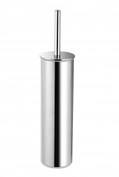 SANELA - Nerezové doplňky WC štětka nástěnná s držákem, lesklý nerez (SLZN 19)