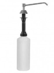 SANELA - Nerezové doplňky Zápustný chromovaný dávkovač tekutého mýdla 1 l (SLZN 17)