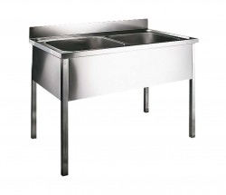 SANELA - Nerezové dřezy Nerezový dřez 1200x700x850 mm, na podstavných nohách (SLUN 16)