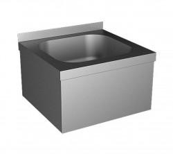 SANELA - Nerezové dřezy Nerezový dřez 465x440 mm, s opláštěním (SLUN 03)