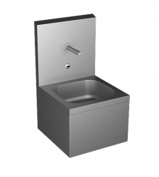 SANELA - Nerezové dřezy Nerezový dřez s automatickou baterií a integrovaným senzorem s elektronikou ALS, síťové napájení (SLUN 04E)