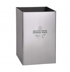 SANELA - Nerezové koše Odpadkový koš 67 l, nerez mat (SLZN 49AD)