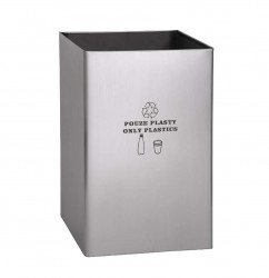 SANELA - Nerezové koše Odpadkový koš 77 l, nerez mat (SLZN 49AA)