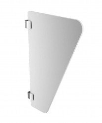 SANELA - Nerezové pisoárové zástěny Dělící stěna k pisoárům, bílá (SLZN 14)