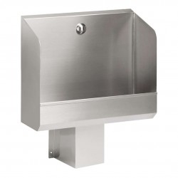 SANELA - Nerezové pisoárové žlaby Nerezový pisoárový žlab se skrytým splachováním, délka 600 mm, 24V (SLPN 02C)