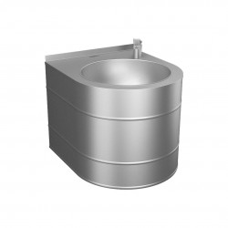 SANELA - Nerezové pitné fontánky Pitná fontánka s tlačnou armaturou, nerez (SLUN 14)