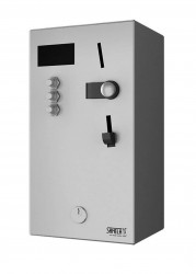 SANELA - Nerezové příslušenství Mincovní automat pro 1-3 sprchy, interaktivní ovládání (SLZA 01N)