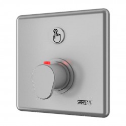 SANELA - Nerezové příslušenství Sprchová armatura s piezo tlačítkem-pro dvě vody, regulace termostatem (SLZA 20PT)