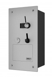 SANELA - Nerezové příslušenství Vestavěný mincovní automat pro jednu sprchu, interaktivní ovládání (SLZA 03NZ)