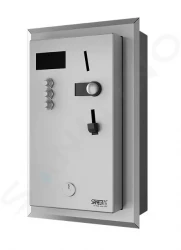 SANELA - Nerezové příslušenství Vestavný mincovní automat pro 4-12 sprch, interaktivní ovládání (SLZA 02NZ)