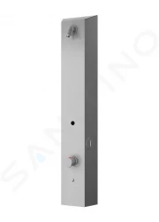 SANELA - Nerezové sprchové panely Nástěnný sprchový panel na mincovní žetony, s termostatem, matný nerez (SLZA 29T)