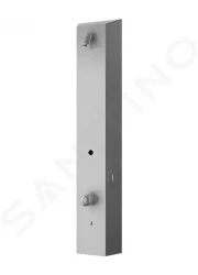 SANELA - Nerezové sprchové panely Nástěnný sprchový panel na mincovní žetony, směšovací baterie, matný nerez (SLZA 29)