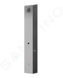SANELA - Nerezové sprchové panely Nástěnný sprchový panel na RFID žetony, pro 1 druh vody, matný nerez (SLZA 31)