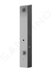 SANELA - Nerezové sprchové panely Nástěnný sprchový panel na RFID žetony, s termostatem, matný nerez (SLZA 32T)