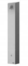 SANELA - Nerezové sprchové panely Nerezový sprchový nástěnný panel s piezo tlačítkem - předmíchaná voda (SLZA 21P)