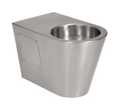 SANELA - Nerezové stojící WC, kapotované, antivandal (SLWN 30)