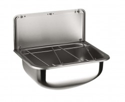 SANELA - Nerezové výlevky Výlevka závěsná 45x34 cm , matný nerez (SLVN 04)