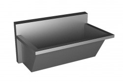 SANELA - Nerezové žlaby Nerezový mycí žlab lékařský, délka 750 mm, ocel AISI 304 (SLUN 54)