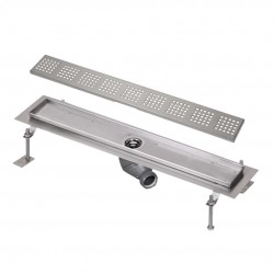 SANELA - Nerezové žlaby Sprchový žlab do prostoru, délka 115 cm, lesklá nerez (SLKN 05F)