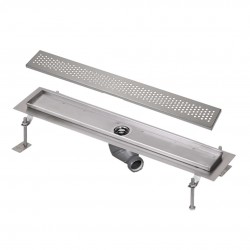 SANELA - Nerezové žlaby Sprchový žlab do prostoru, délka 115 cm, matná nerez (SLKN 05BX)