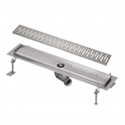 SANELA - Nerezové žlaby Sprchový žlab do prostoru, délka 95 cm, lesklá nerez (SLKN 04C)