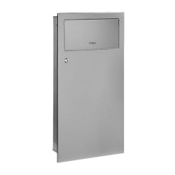 SANELA - Nerezový odpadkový koš do zdi, 18 l (SLZN 63Z)