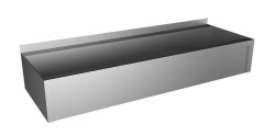 SANELA - Nerezový žlab opláštěný, délka 1250 mm, ocel AISI 304 (SLUN 10P)