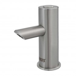 SANELA - Piezo baterie Nerezová umyvadlová baterie Piezo, 1 druh vody, bateriové napájení, antivandal (SLU 91PB)