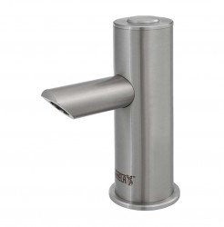 SANELA - Piezo baterie Nerezová umyvadlová baterie Piezo, 1 druh vody, síťové napájení, antivandal (SLU 91P)