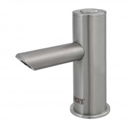 SANELA - Piezo baterie Nerezová umyvadlová baterie Piezo, 1 druh vody, síťové napájení, antivandal (SLU 91PD)