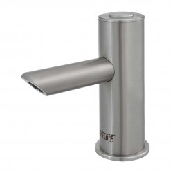 SANELA - Piezo baterie Umyvadlová baterie Piezo antivandal, napájení z baterie 6V, nerez (SLU 93PDB)