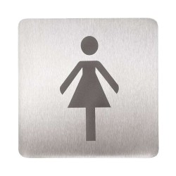 SANELA - Piktogram WC ženy, nerez (SLZN 44AB)