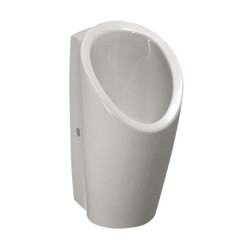 SANELA - Pisoár LEMA s radarovým splachovačem a integrovaným zdrojem 230 V AC, Rimless, Bluetooth, bílá (SLP 59RZ)